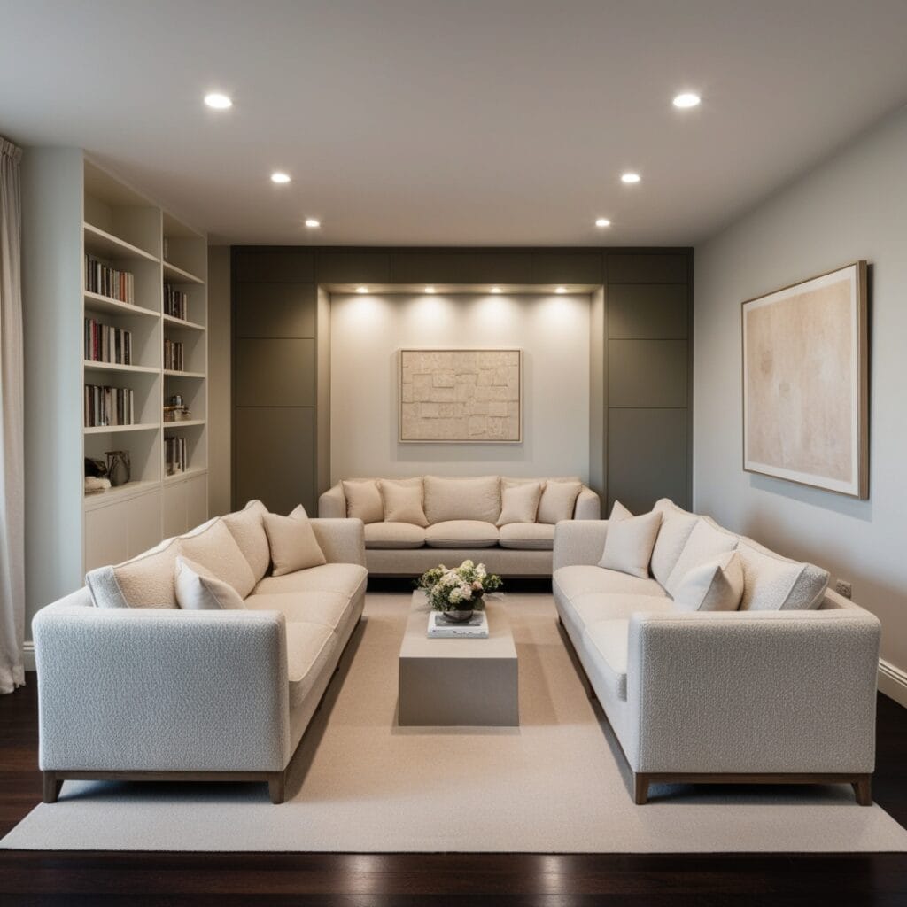 living room Layered lighting