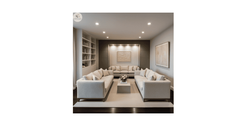 recessed lighting in living room