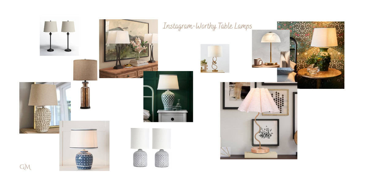 Instagram-Worthy Table Lamps