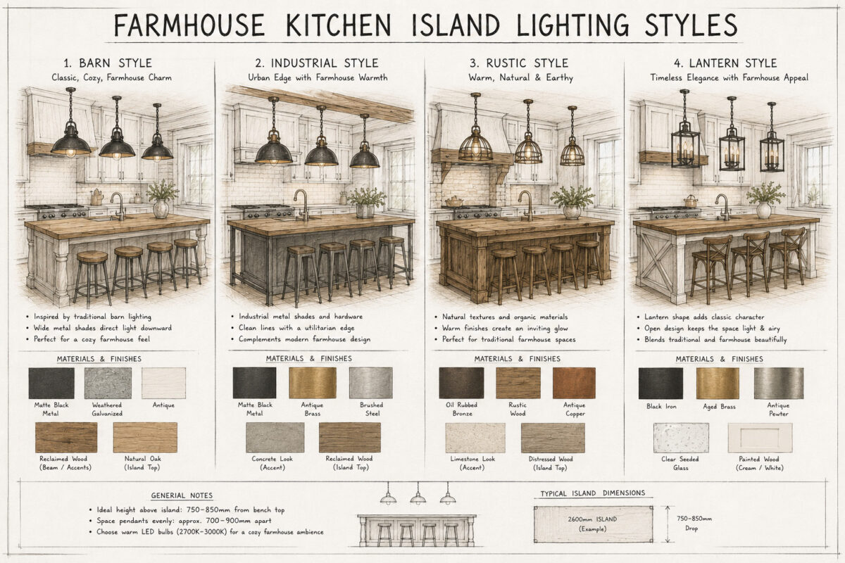 Farmhouse Kitchen Island Lighting